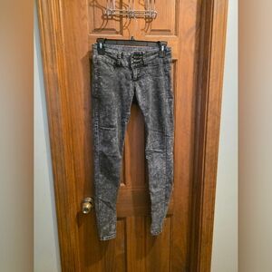 Lovesick Charcoal Acid-Wash Skinny Jeans